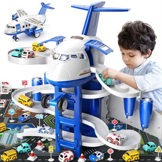 DULONIME large airplane toy for toddler pretend play and exploration