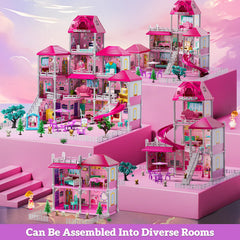 DULONIME playset encourages creative problem solving through room rearrangement.