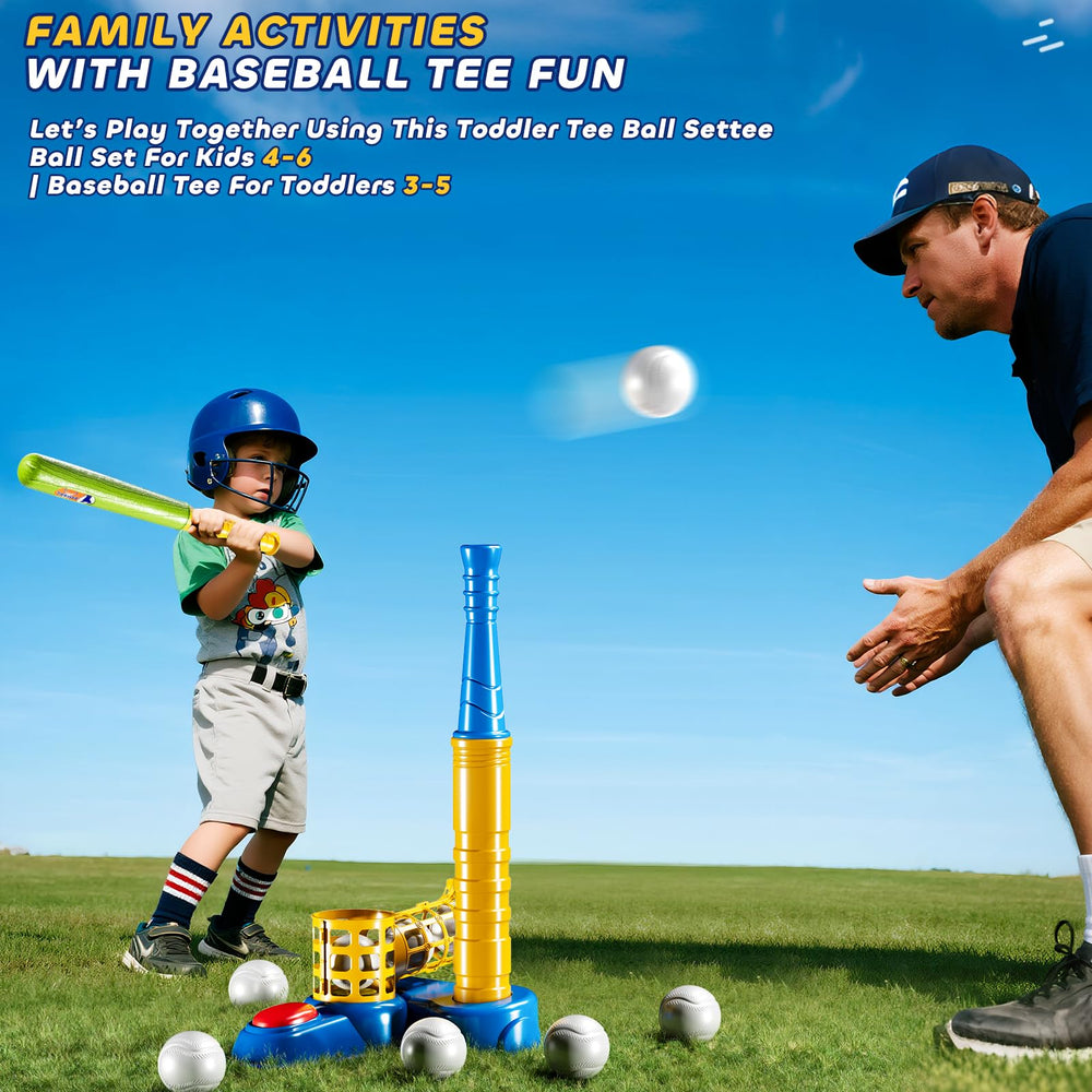 DULONIME T Ball Set easy-bat training boosts early hand-eye skills.