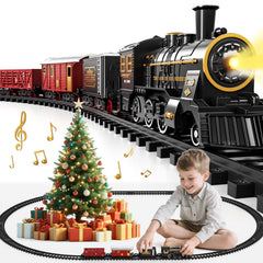 DULONIME train set Christmas tree display idea for festive rooms