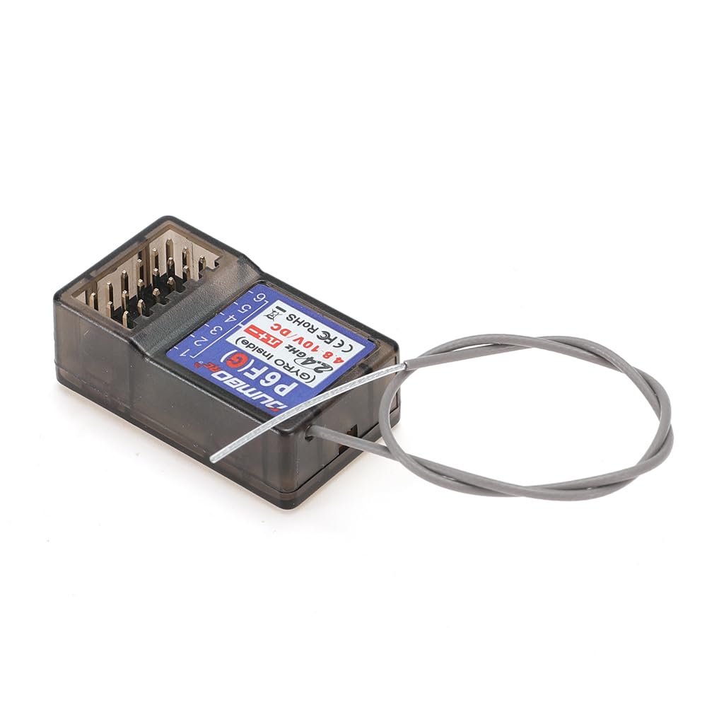 DUMBORC P6FG with 2.4G transmitter compatibility label for pairing.