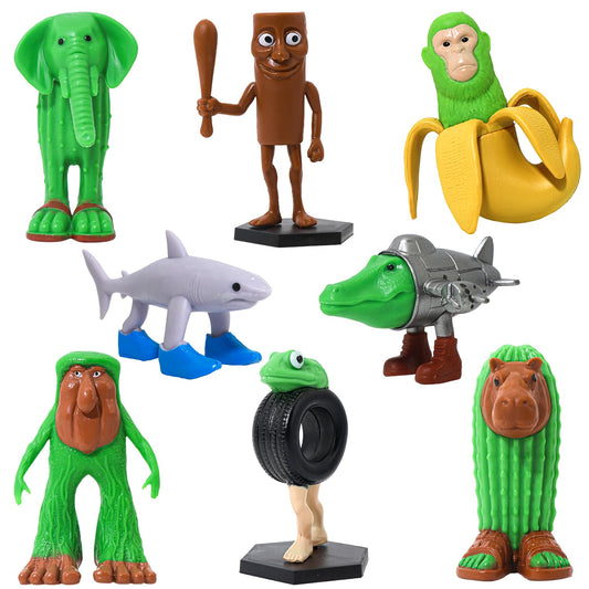 DUMPOP Brainrot figure Tralalero Tralala; compact desk decor for fans.
