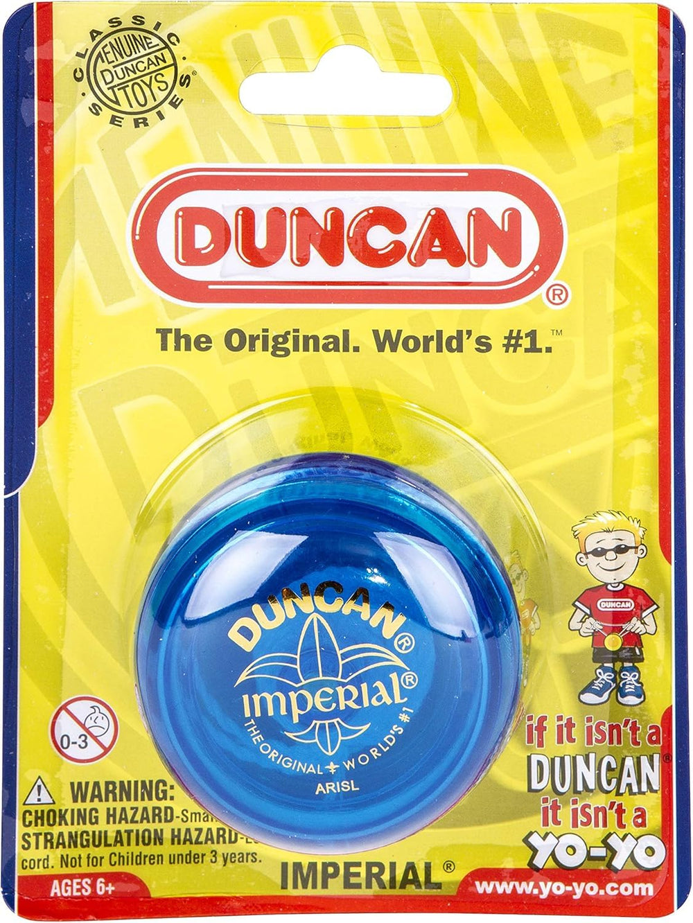 Duncan Imperial Yo-Yo green color highlights durable plastic body for everyday use.
