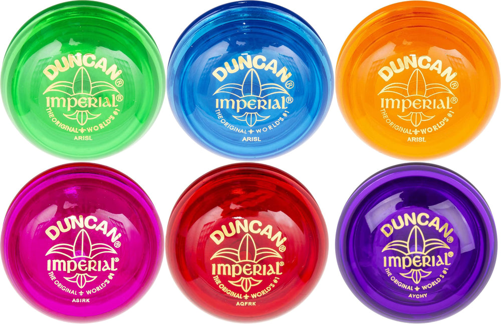 Duncan Imperial Yo-Yo orange color close-up for beginner spins and smooth throws.