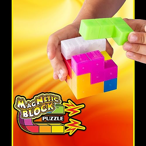 Duncan Magnetic Block Puzzle Red color bundles arranged for creative play