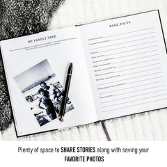 DUNCAN & STONE MOM STORY JOURNAL guided prompts inspire storytelling.