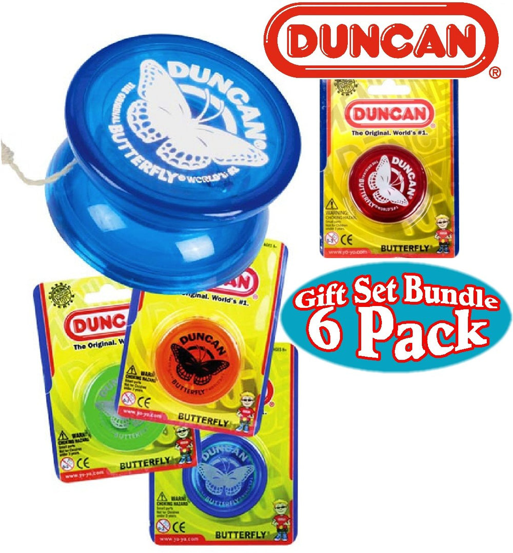 Duncan Butterfly Yo-Yo features durable plastic and steel axle.