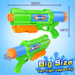 DUNEMEI 1200cc capacity gun delivers long-range sprays for epic water fights.