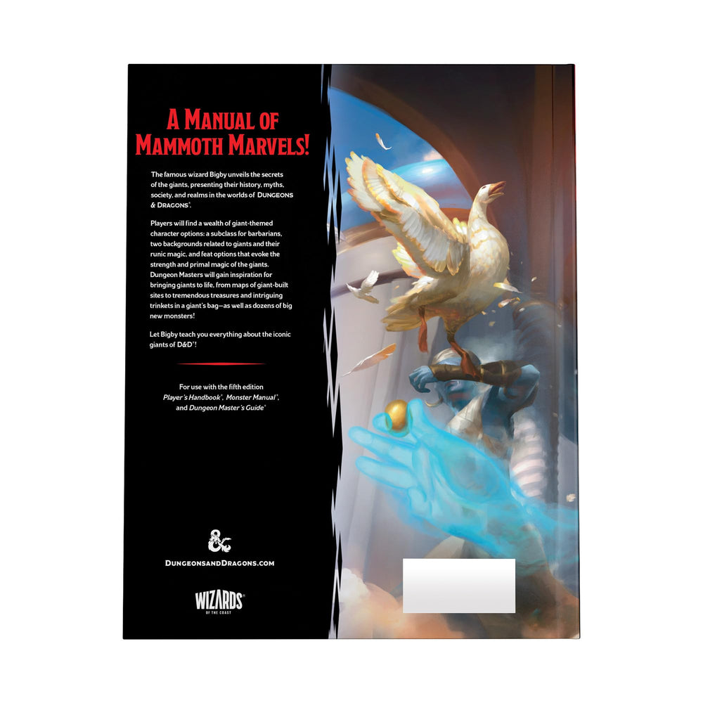 Dungeons & Dragons Bigby Glory giants bestiary shows monster stats for dramatic encounters