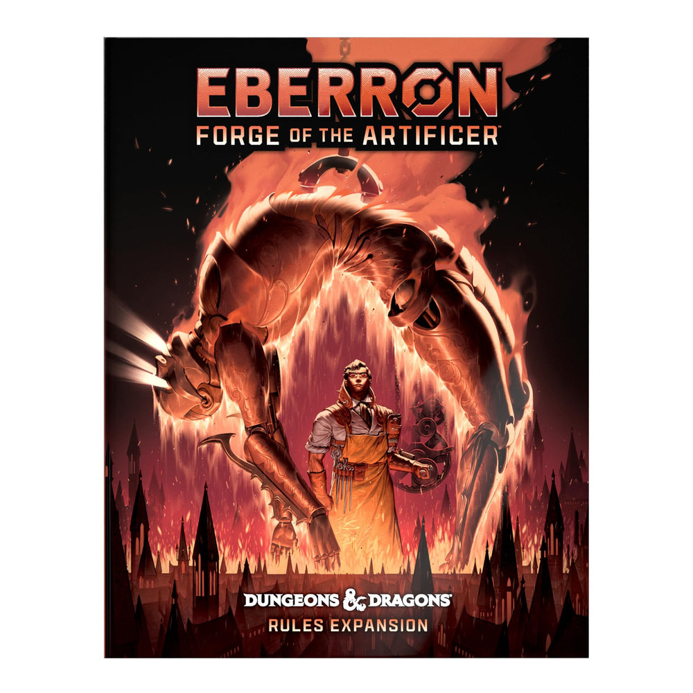Dungeons and Dragons Eberron Forge of the Artificer front cover with exclusive artwork for collectors