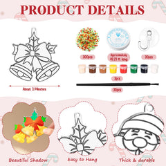 Dunzoom Christmas elk suncatcher kit - kid-friendly craft for holiday displays