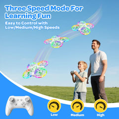 Duonizay F2 drone with propeller guards keeps little hands safe