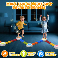 DUONIZAY rainbow stepping stones orange enhance coordination during colorful jumping activities