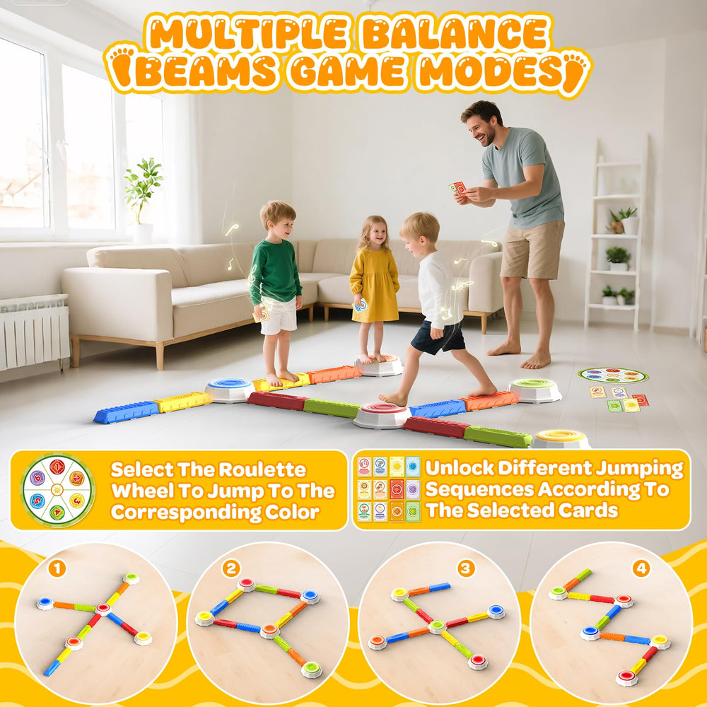 DUONIZAY rainbow stepping stones pink add playful sensory exploration indoors