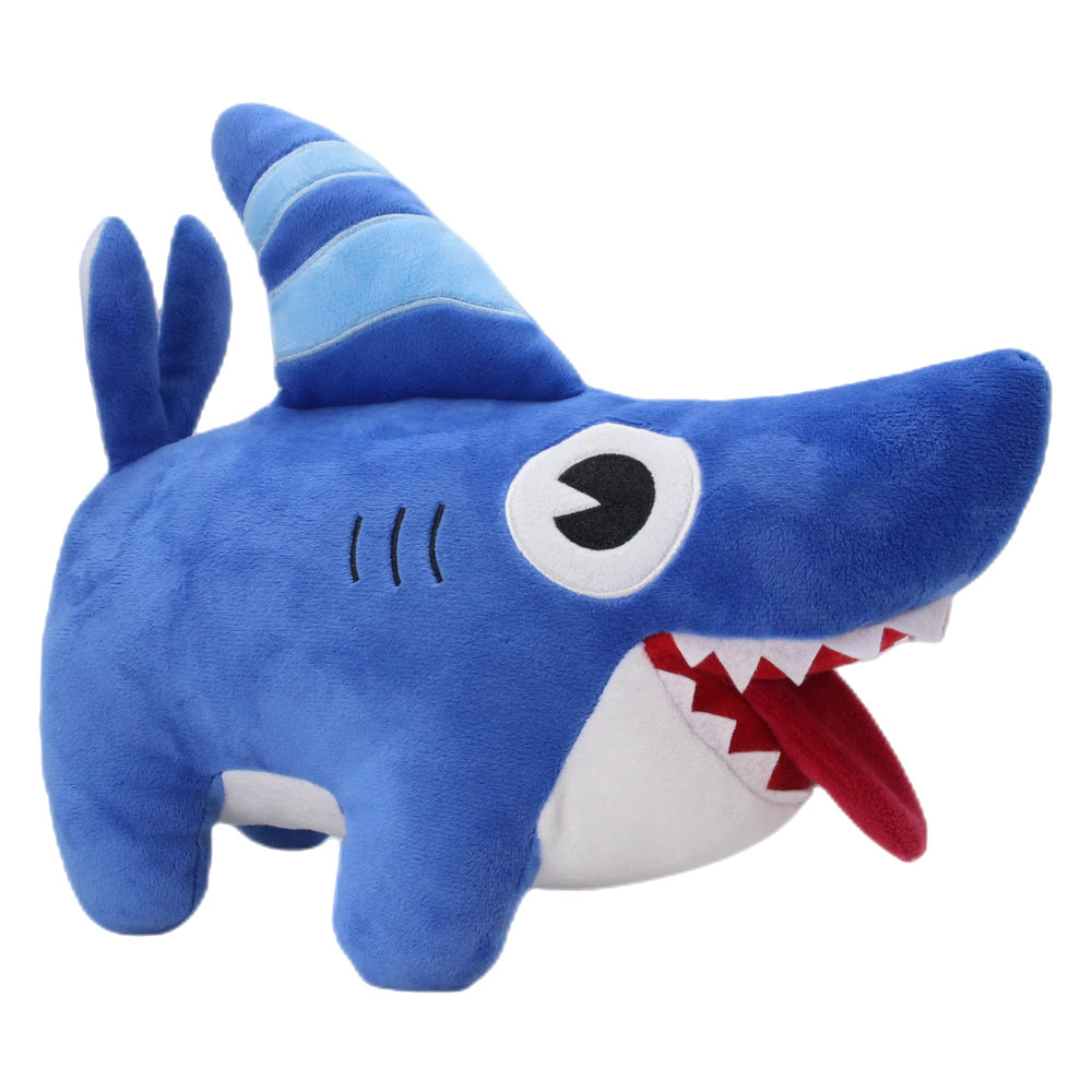 Dupuci 10inch Shark Dog plush toy, front view, ideal cuddle companion.