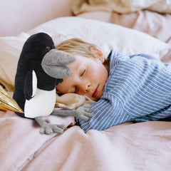 Dupuci Maggie Crow plush size 9-8x11in ideal for bedtime companions.