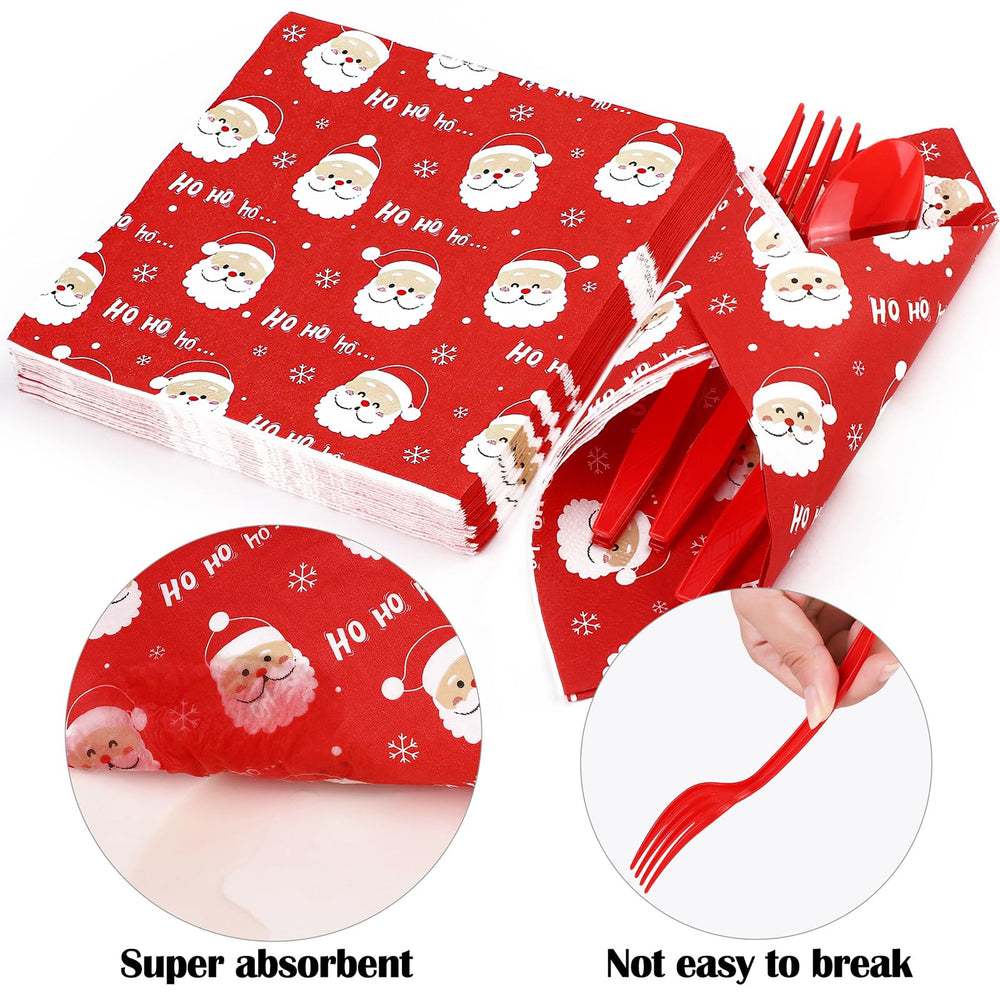 Durony 3-ply 6.5-inch napkins absorb spills with cheer.