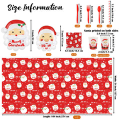 Durony Santa 9-inch plates bring cheerful dining for holiday meals.