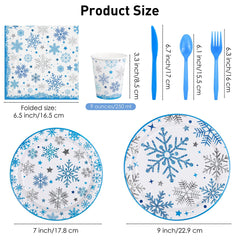 Durony snowflake 9-inch plate enhances holiday servings with coordinated style.