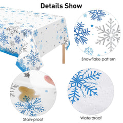Durony snowflake napkins fold compactly for quick party cleanup.