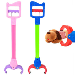 Duseu 2pcs claw grabber toy robot arm blue and pink for coordinated play