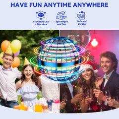 DUSFAN Flying Orb Ball compact, easy to take anywhere.