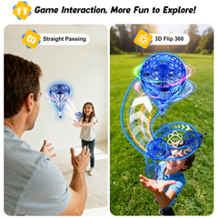 DUSFAN mini drone closeup shows safe webbed shell protecting hands and furniture.