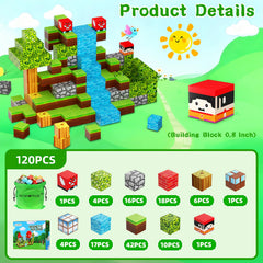 DUSH PACE blocks in action: kids stacking colorful magnetic cubes