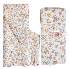 DuShow toddler nap mat roll-up with handle for easy transport.