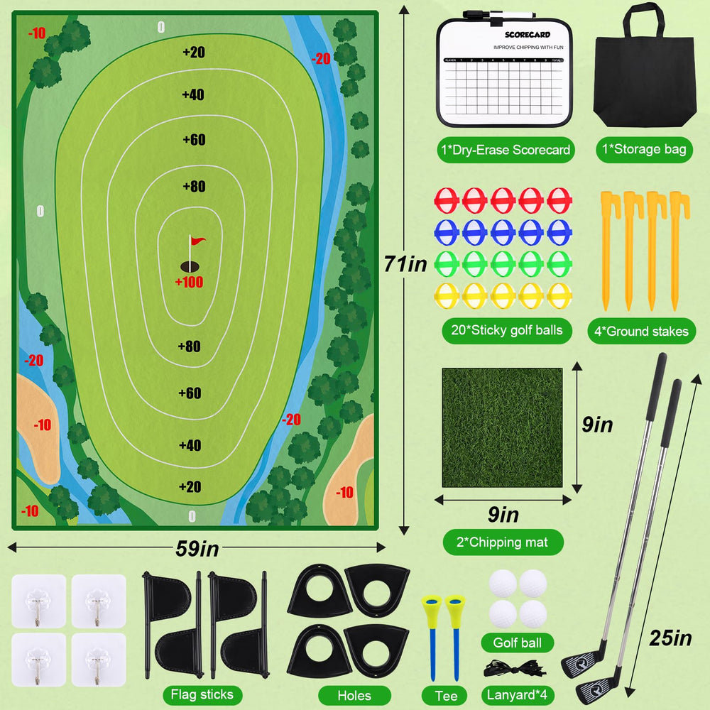 DUYOYU Golf Chipping Game backyard practice session