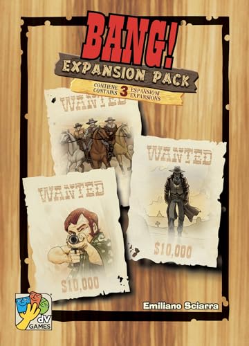 dV Giochi Bang Expansion Contents close-up with new cards and tokens for varied rounds