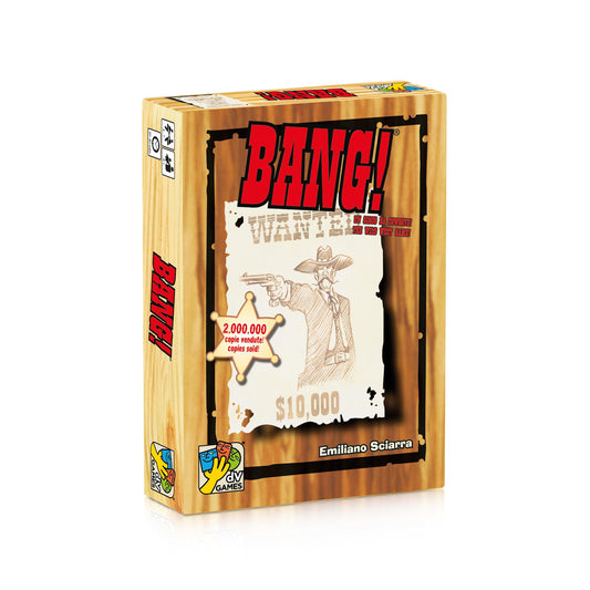 Box art for dV Giochi Da Vinci Bang 4th Edition; engaging western theme.