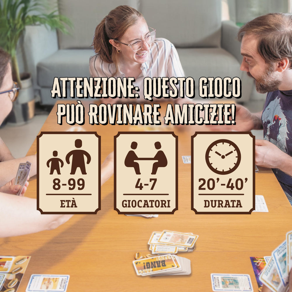 Full-color rulebook for dV Giochi Da Vinci Bang 4th Edition.