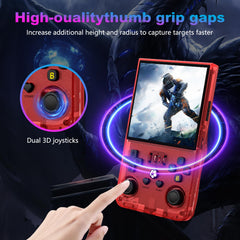 DVJQSN R36MAX packaging box illustrating portable retro setup
