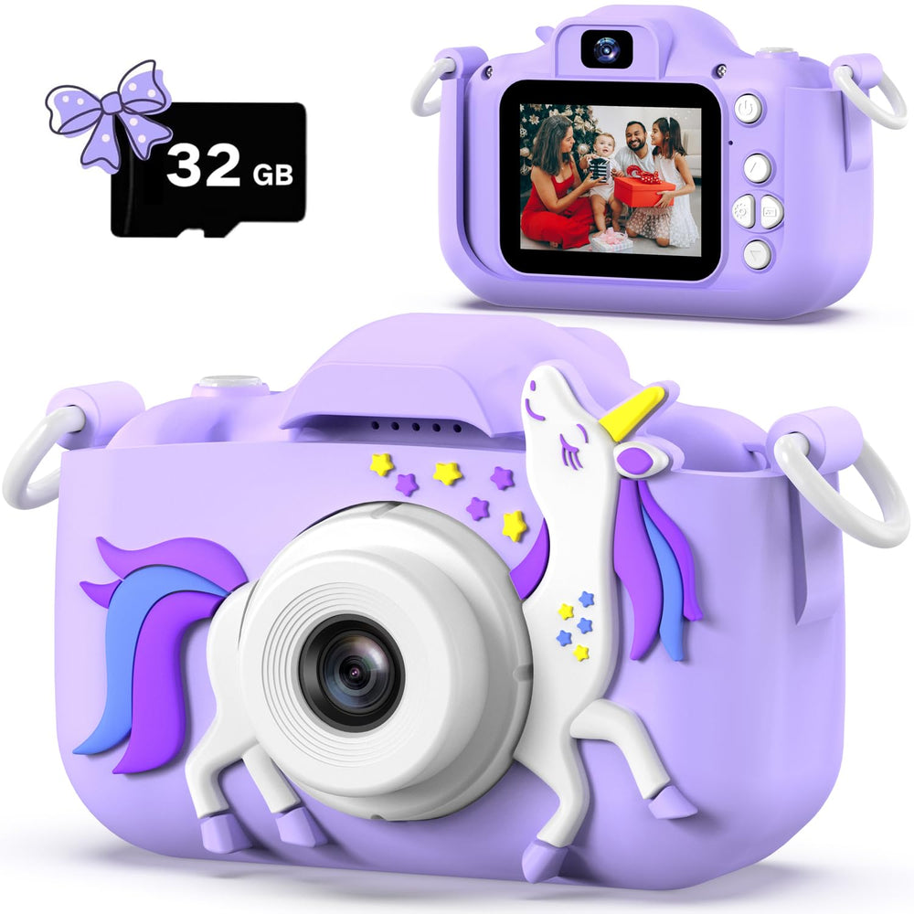 Dwfit Upgrade Selfie Kids Camera front view for easy kid-friendly photography.