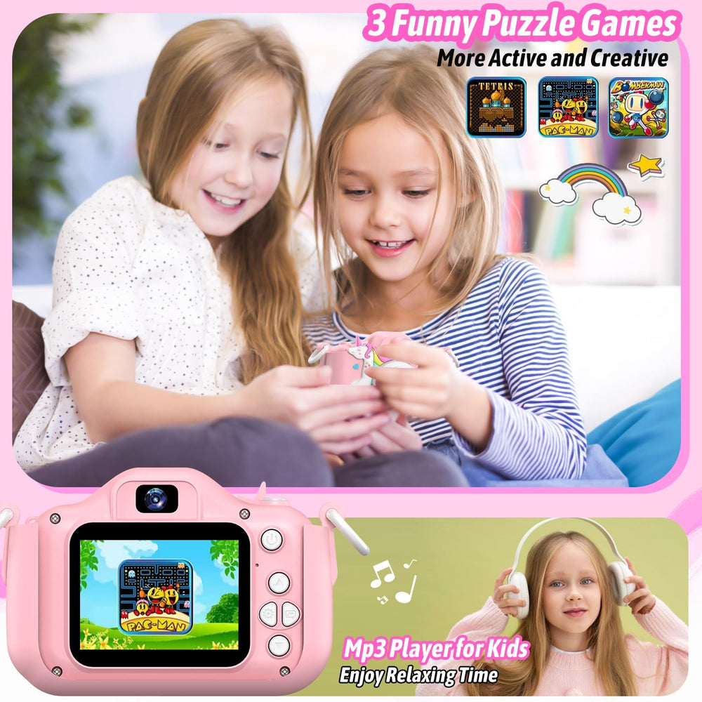 Dwfit Upgrade Selfie Kids Camera with lanyard keeps it handy during outdoor adventures.