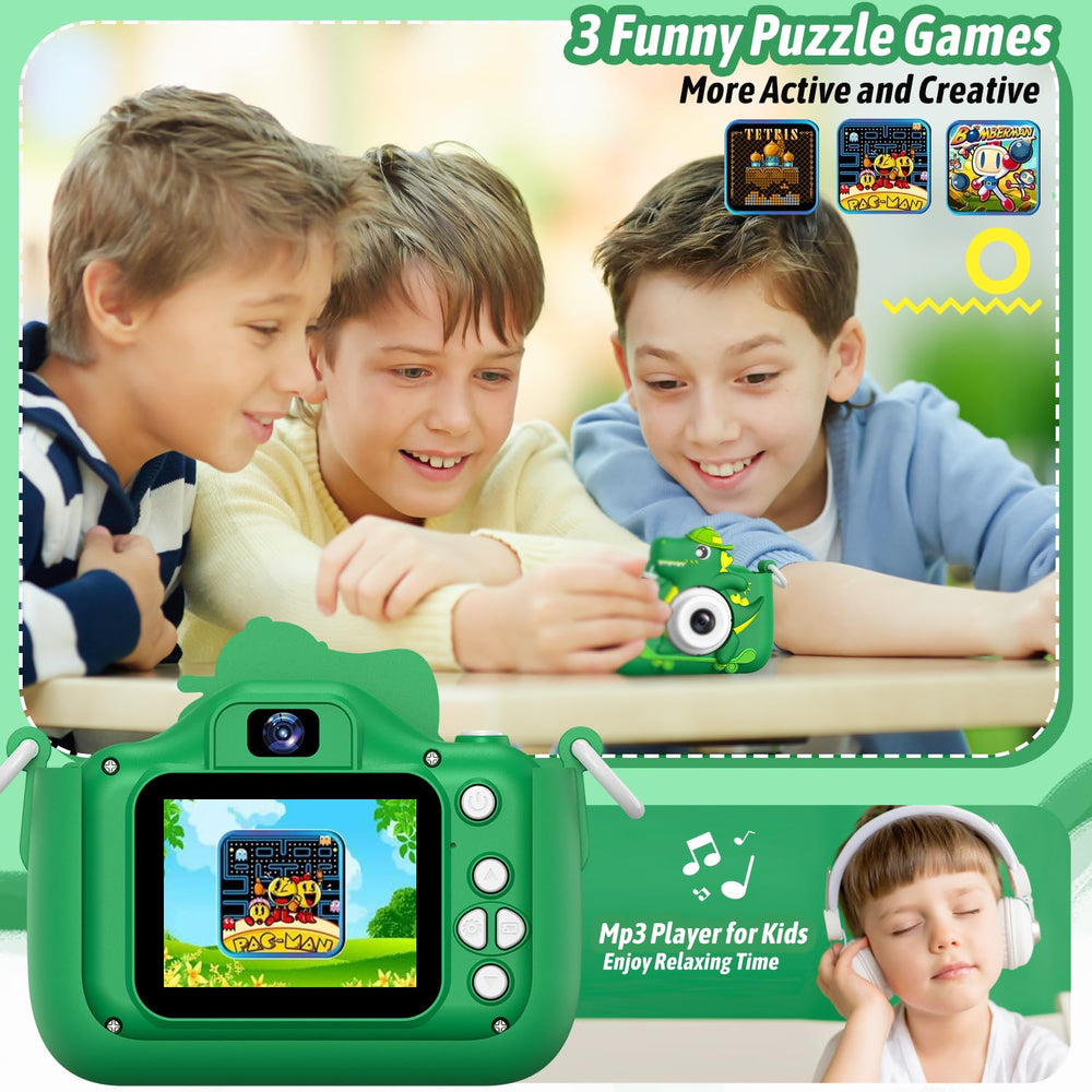 Dwfit Upgrade Selfie Kids Camera video playback mode for reliving moments.
