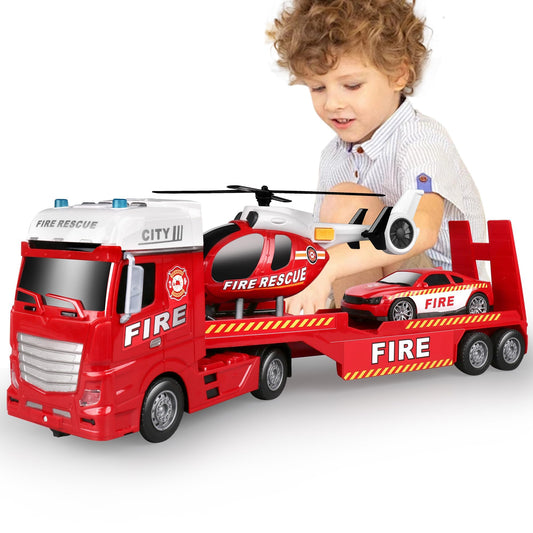 Dwi Dowellin 256 semi-truck toy front view for imaginative play and coordination