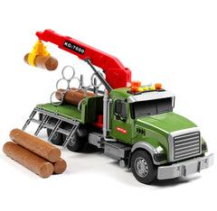 Dwi Dowellin crane extension action highlights kid-friendly mechanical features for pretend work.