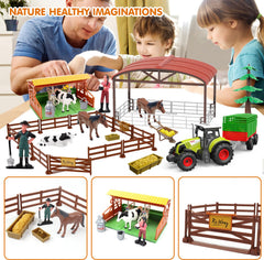 Dwi Dowellin farm stable fence playset showcases sturdy build for durable pretend scenes