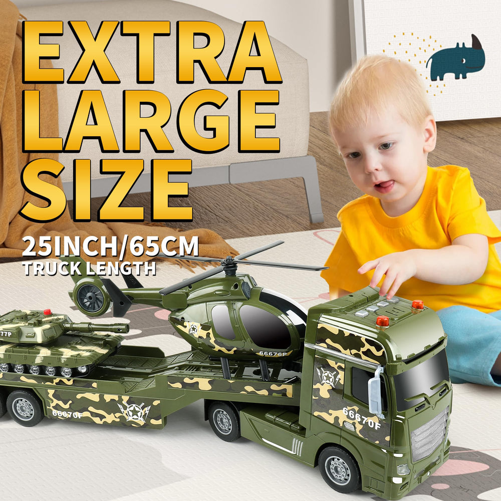 Dwi Dowellin Green Military Big Truck lights and sounds boost pretend missions