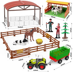 Dwi Dowellin kids playing farm toys promotes safe interactive exploration and creativity