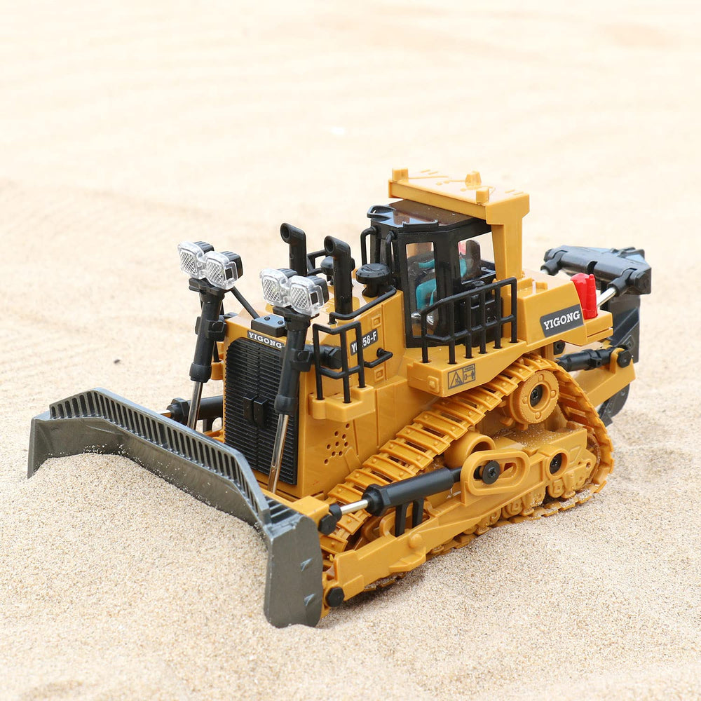 Dwi Dowellin RC bulldozer with flashing lights and sounds