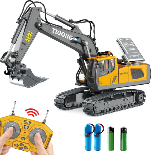Dwi Dowellin RC excavator digging action for outdoor sand play