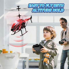 Dwi Dowellin RC Helicopter durable PVC shell withstands indoor bumps