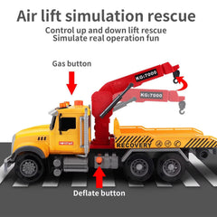 Dwi Dowellin tow truck toy loading ramp in action for vehicle loading