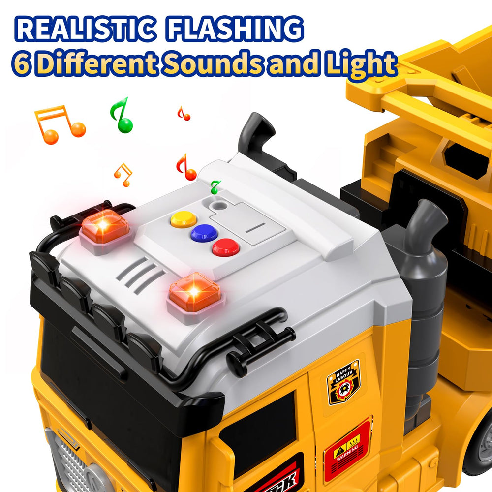DWIRCTOYS excavator attachment supports hands-on construction pretend-play