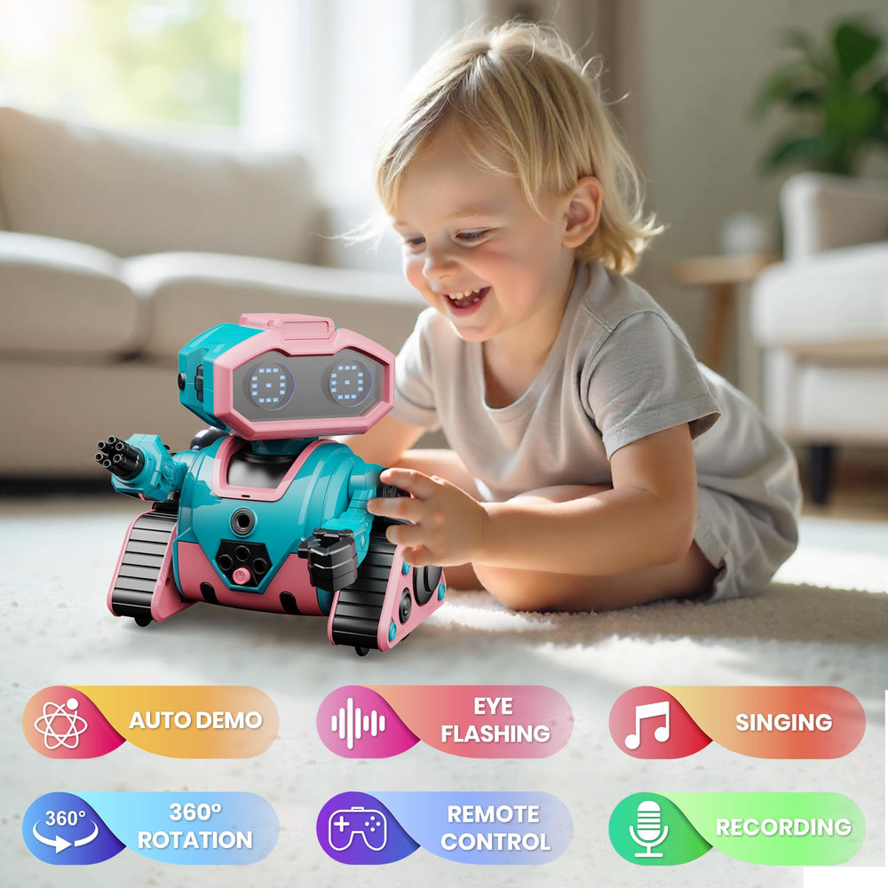 DWIRCTOYS gesture-control robot responding to hand movements for interactive play.