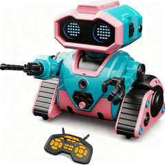DWIRCTOYS robot toy performing dance moves for kids' playtime.