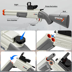 DWMTGS toy gun darts pack with 10 tip and 10 suction darts for versatile play.